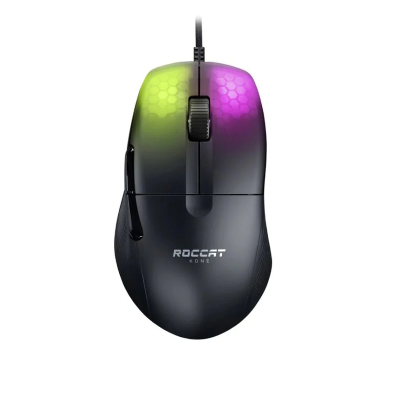 Roccat Kone Pro Lightweight Optical Ergonomic RGB Gaming Mouse - Black - فأرة